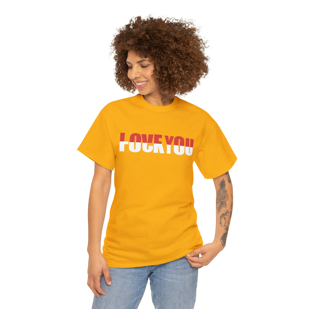 LOVE YOU-F YOU-Unisex Heavy Cotton Tee