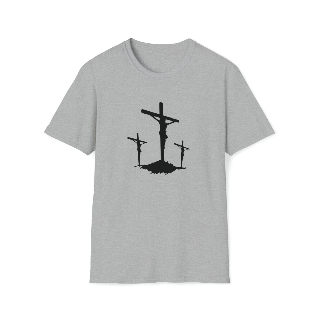 3 Wooden Cross Unisex Softstyle T-Shirt