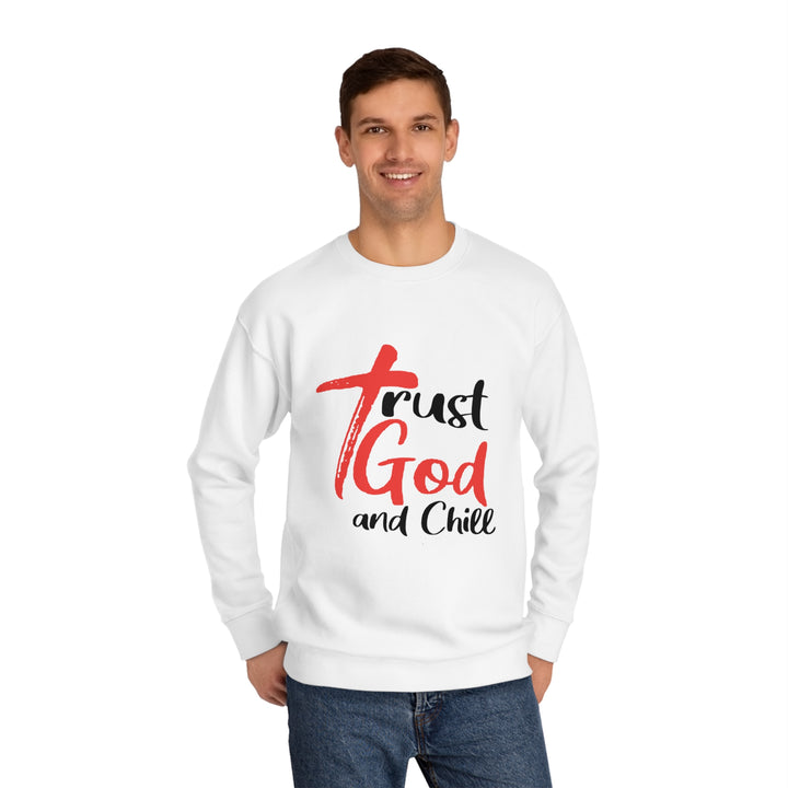 Trust God and Chill Unisex Crew Sweatshirt