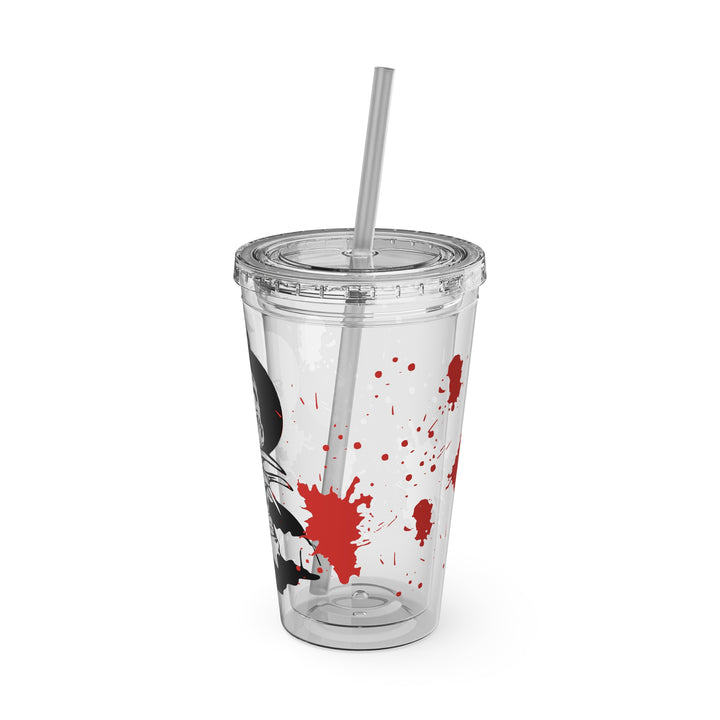 Freddy Halloween=Sunsplash Tumbler with Straw, 16oz