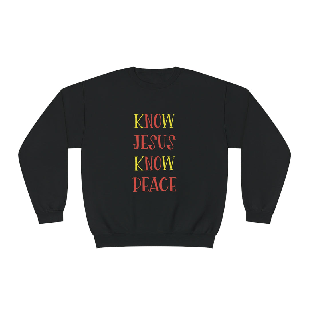 Know Jesus-Unisex NuBlend® Crewneck Sweatshirt