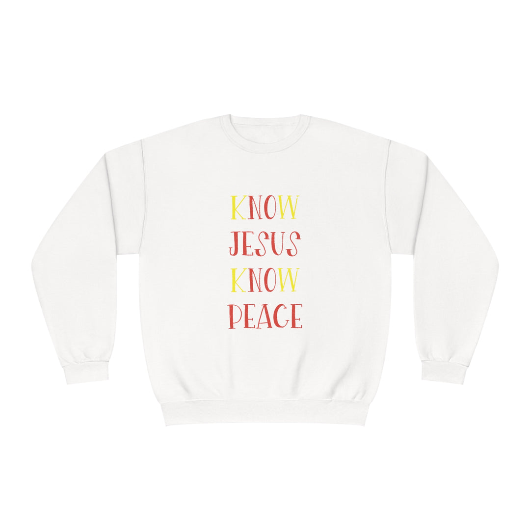 Know Jesus-Unisex NuBlend® Crewneck Sweatshirt