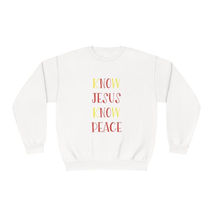 Know Jesus-Unisex NuBlend® Crewneck Sweatshirt