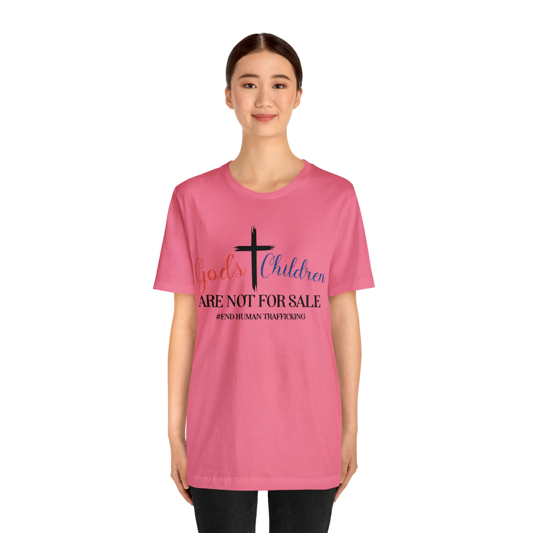 End Human trafficking-Unisex Jersey Short Sleeve Tee
