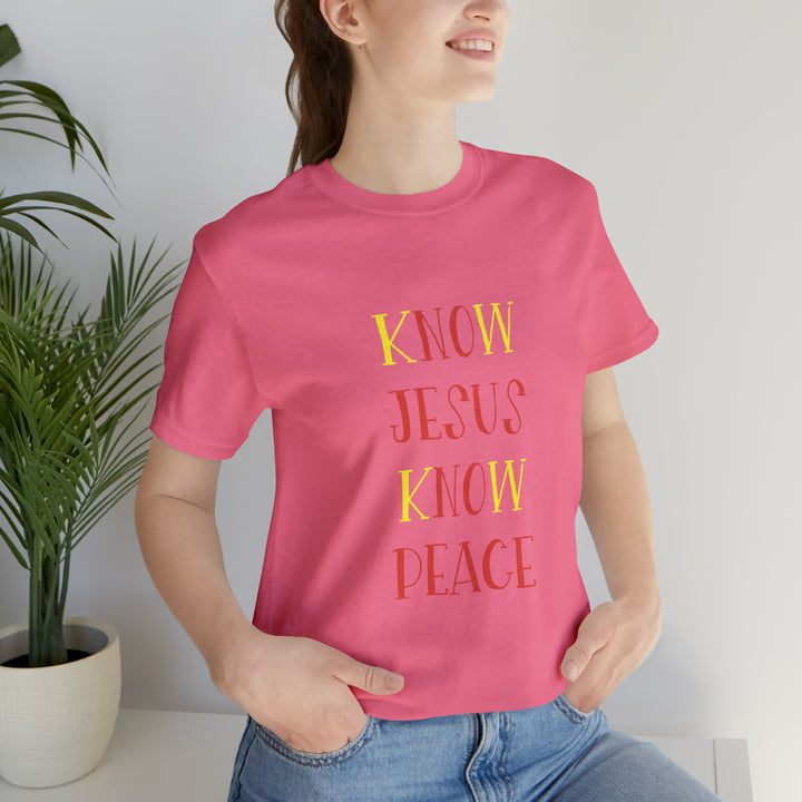 Know Jesus-Unisex Jersey Short Sleeve Tee