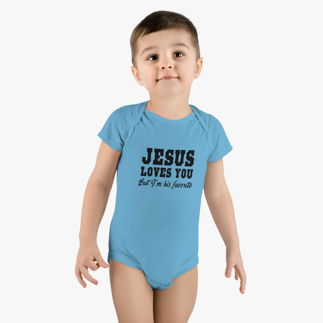 Jesus Loves You-Baby Short Sleeve Onesie®