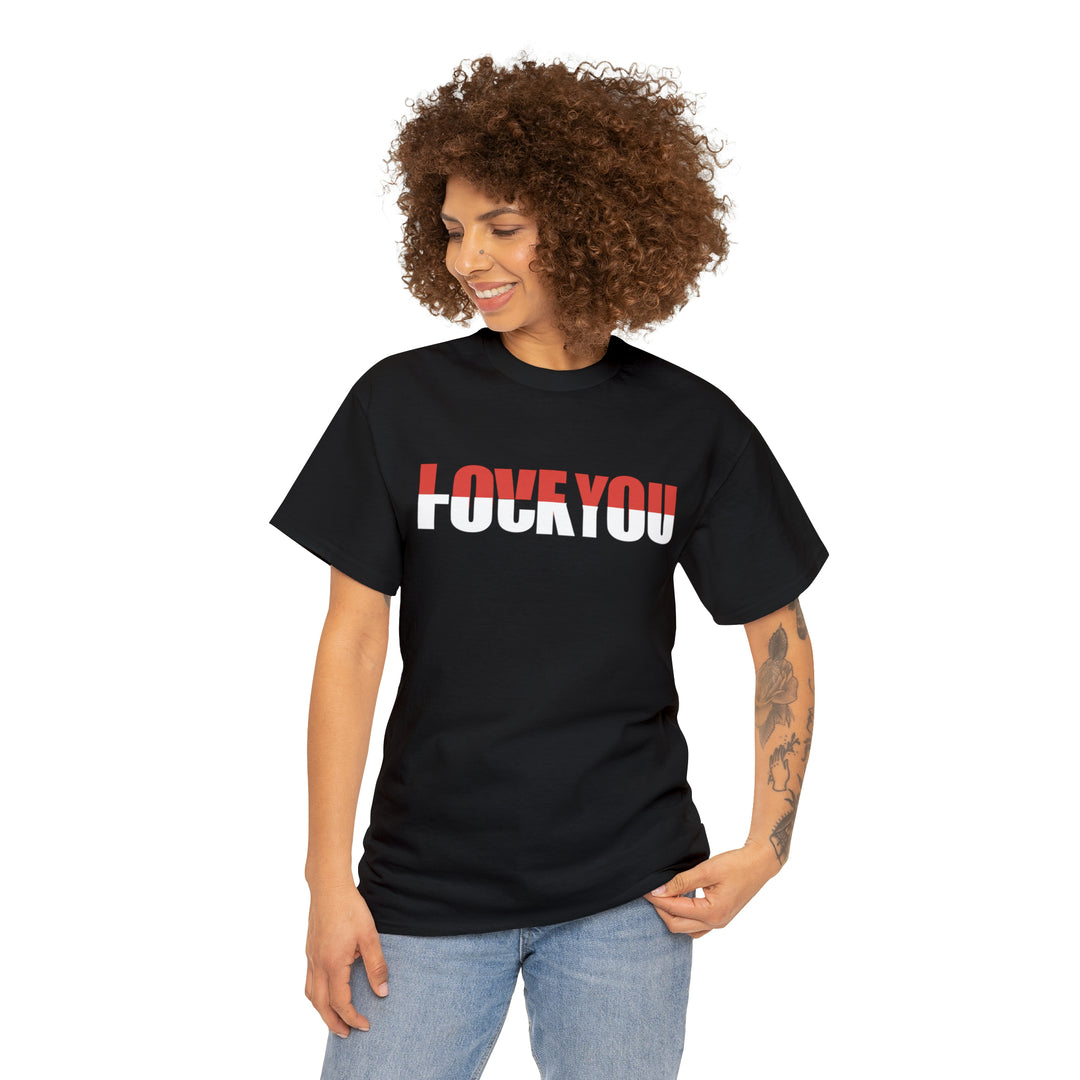 LOVE YOU-F YOU-Unisex Heavy Cotton Tee
