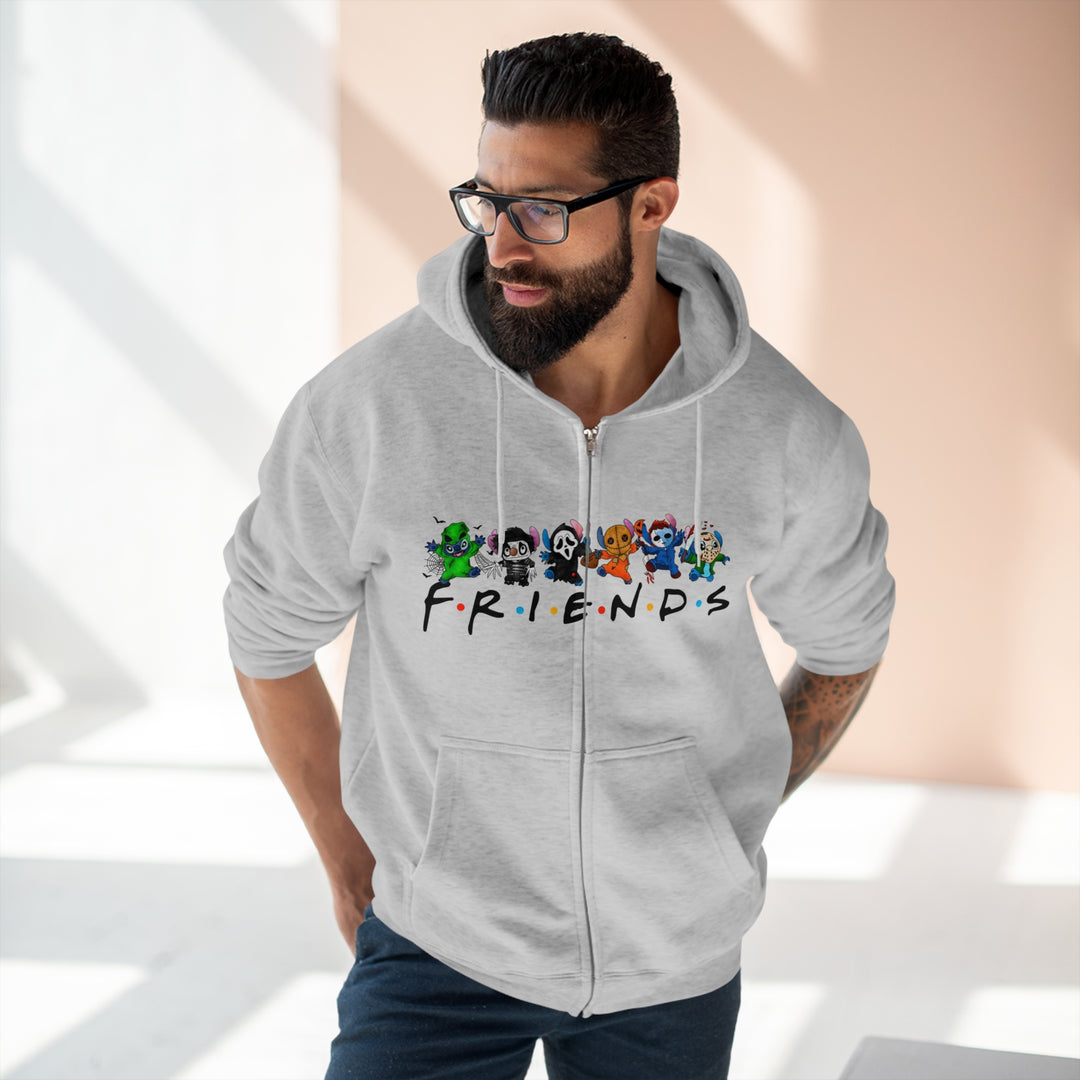 Friends-Unisex Premium Full Zip Hoodie