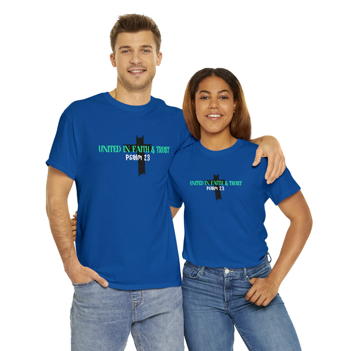 UNITED IN FAITH & TRUST-Unisex Heavy Cotton Tee