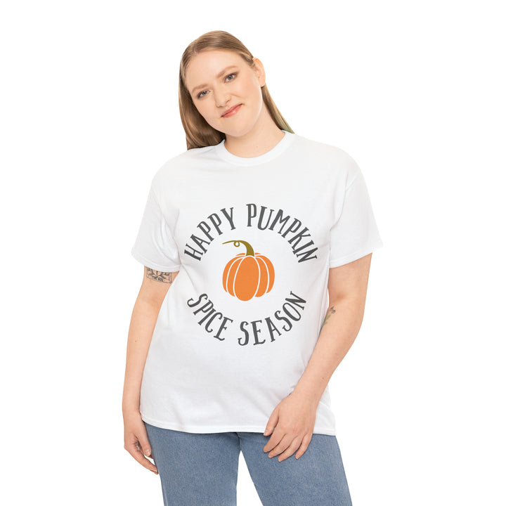 Happy Pumpkin=Unisex Heavy Cotton Tee