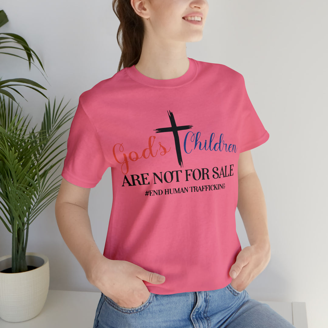 End Human trafficking-Unisex Jersey Short Sleeve Tee