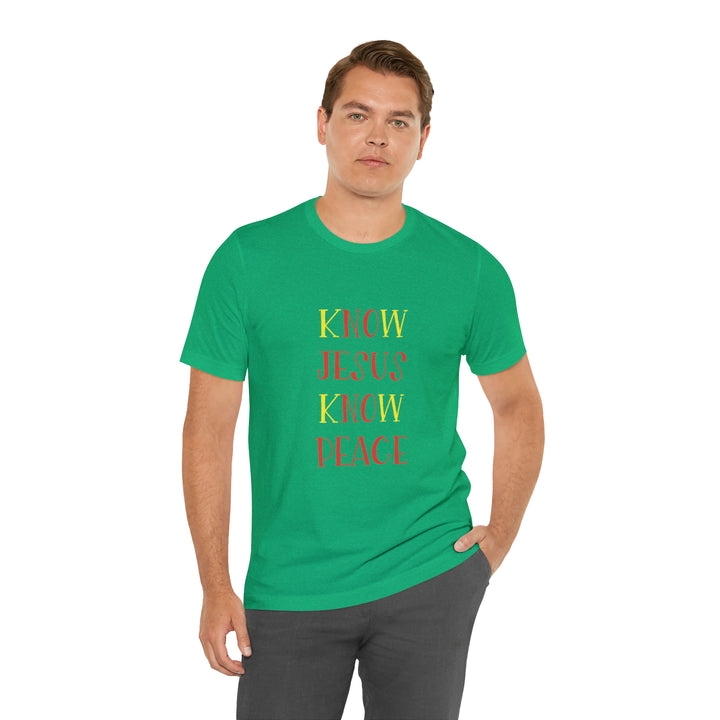 Know Jesus-Unisex Jersey Short Sleeve Tee