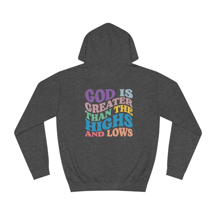God Is Greater Unisex College Hoodie