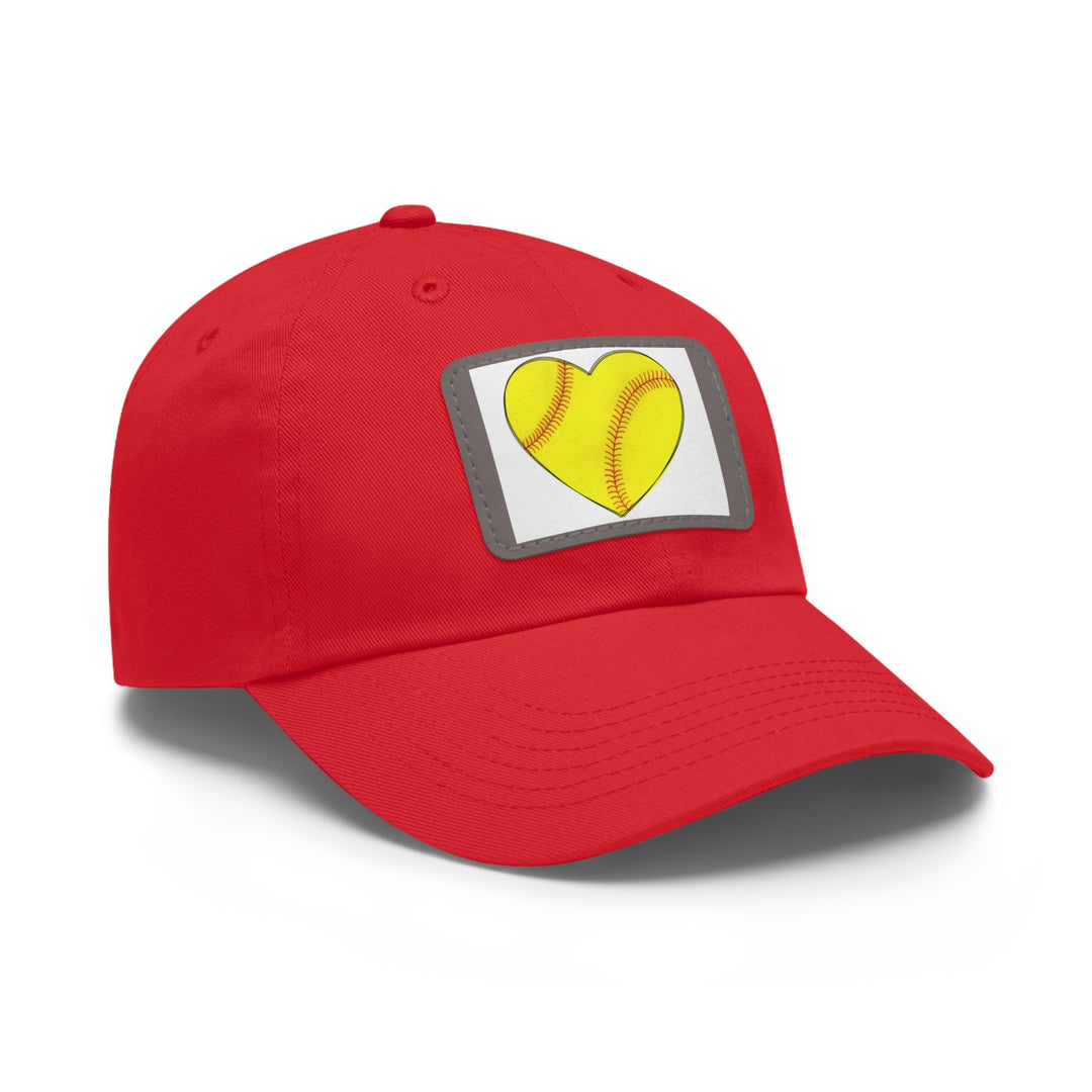 Dad Hat with Leather Patch (Rectangle)