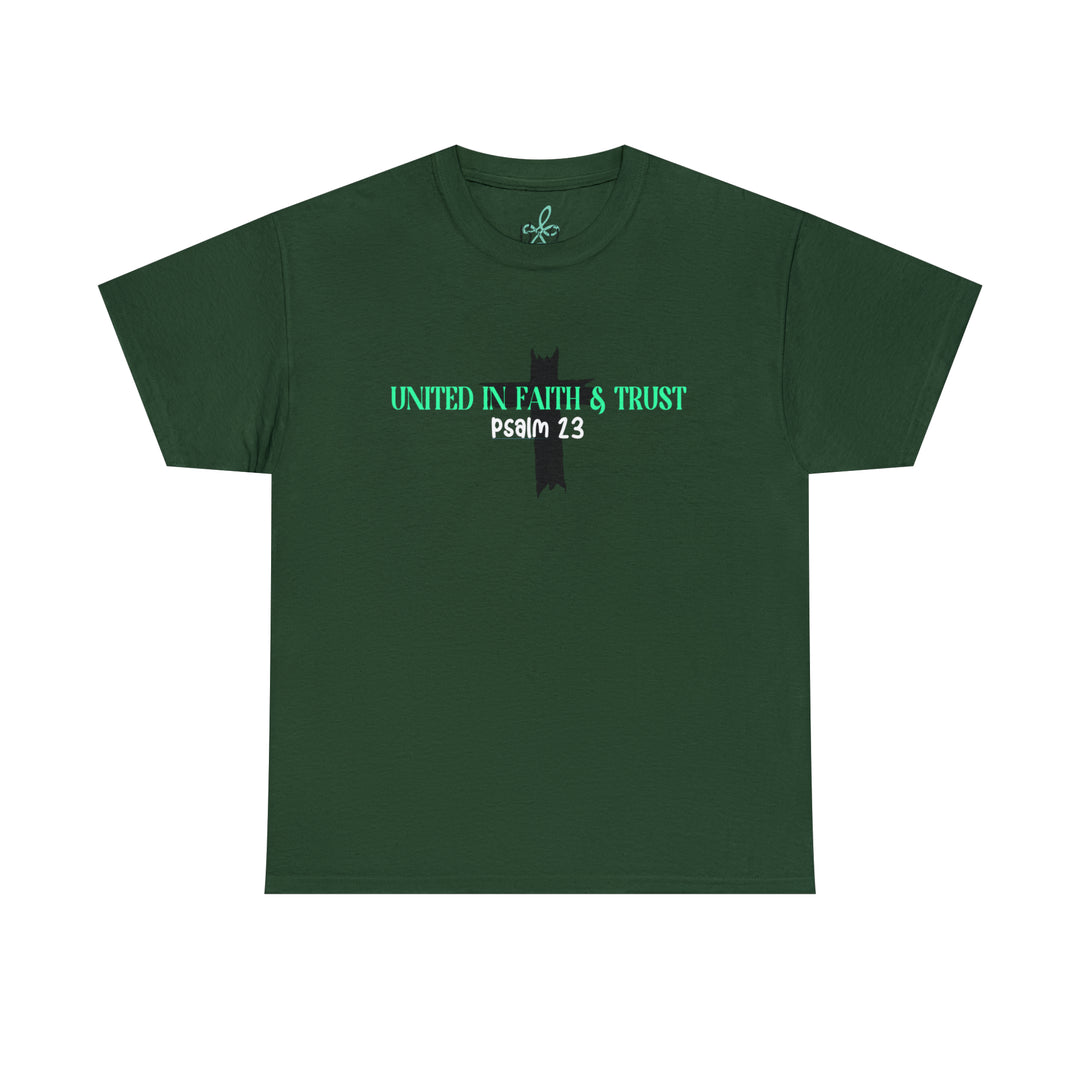UNITED IN FAITH & TRUST-Unisex Heavy Cotton Tee