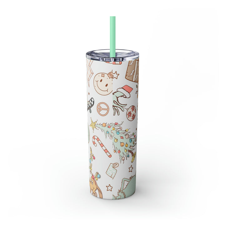Skinny Tumbler with Straw, 20oz