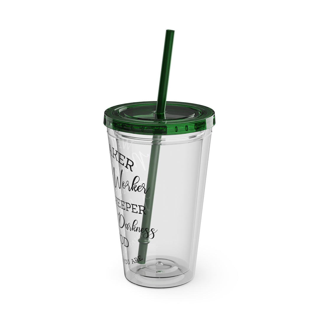 Way Maker=Sunsplash Tumbler with Straw, 16oz