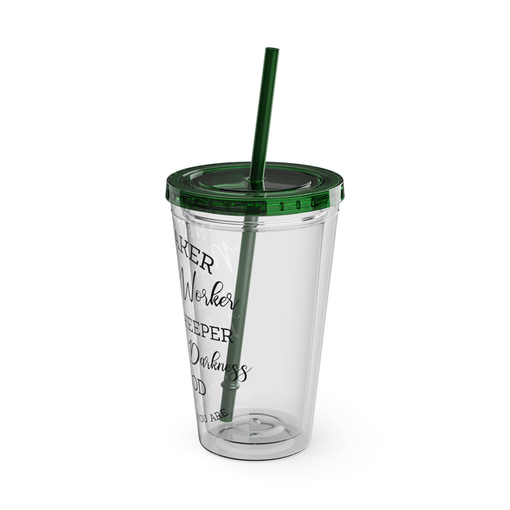 Way Maker=Sunsplash Tumbler with Straw, 16oz