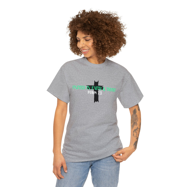 UNITED IN FAITH & TRUST-Unisex Heavy Cotton Tee