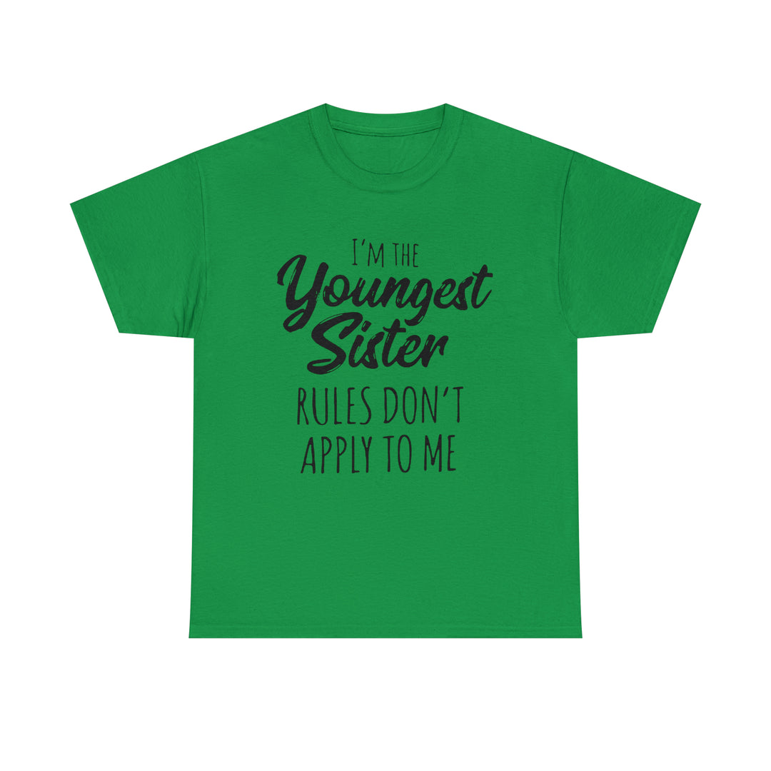 IM THE YOUNGEST=Unisex Heavy Cotton Tee