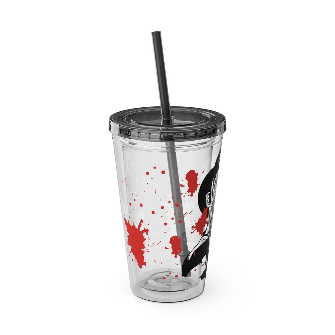 Freddy Halloween=Sunsplash Tumbler with Straw, 16oz