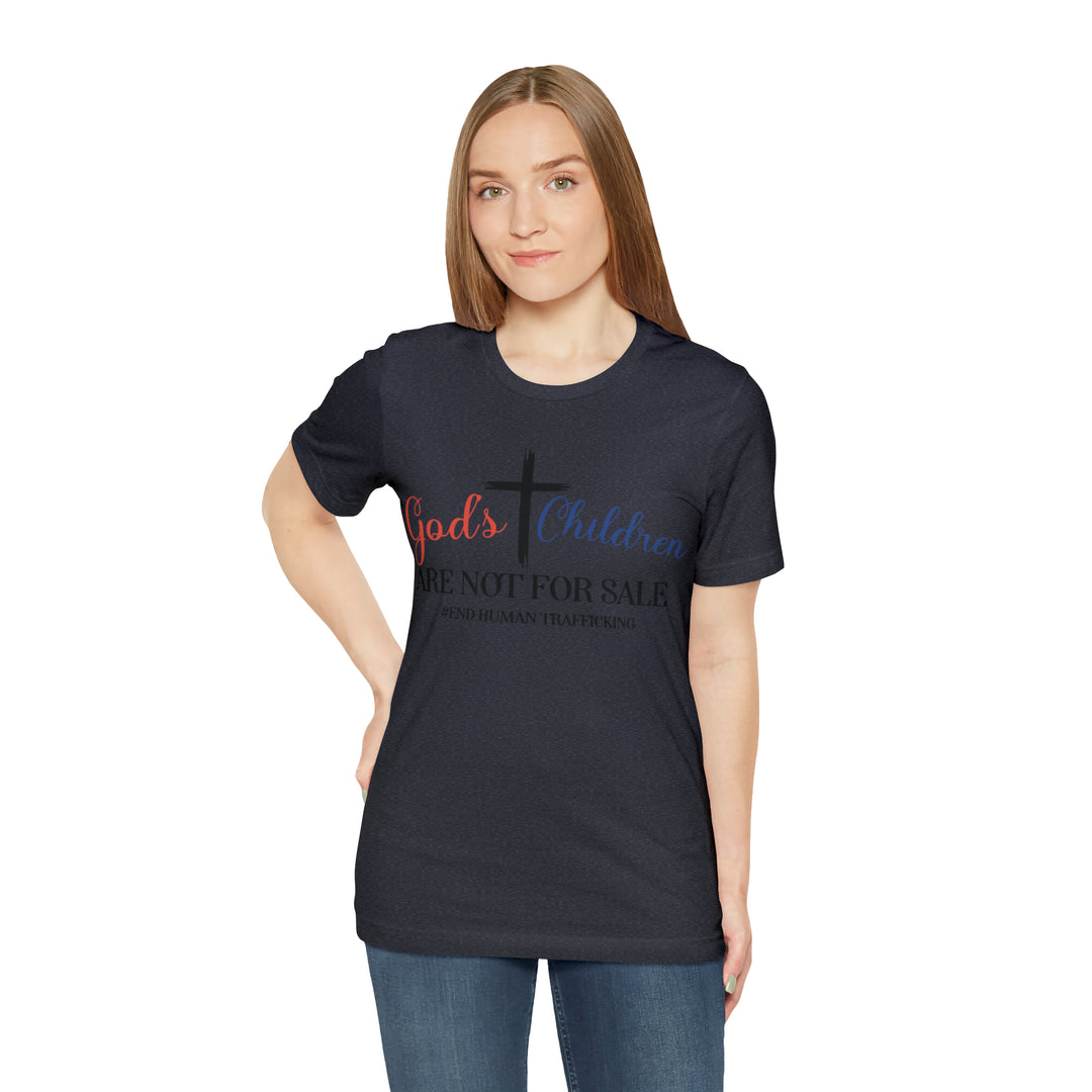 End Human trafficking-Unisex Jersey Short Sleeve Tee