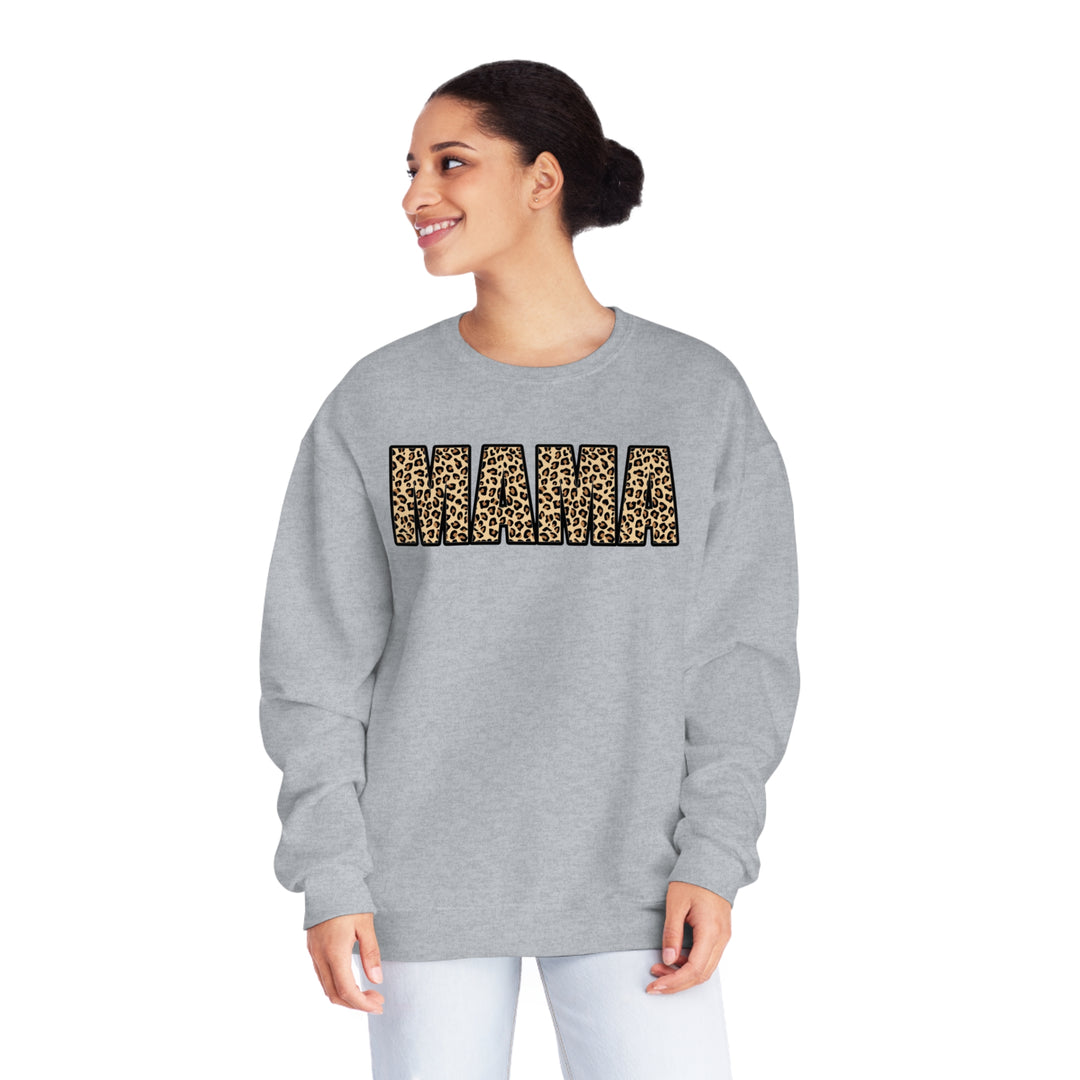 leopard MAMA Unisex NuBlend® Crewneck Sweatshirt