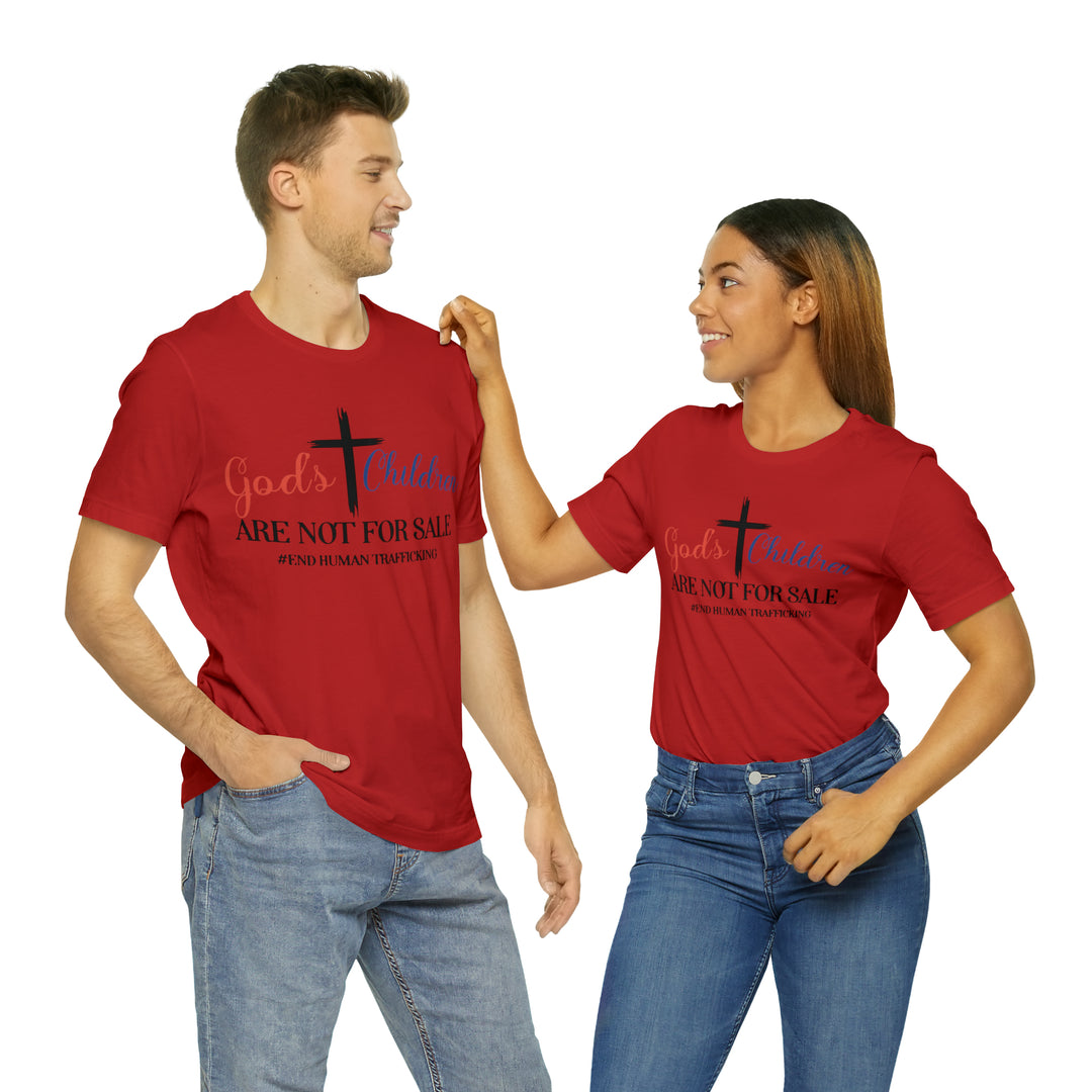 End Human trafficking-Unisex Jersey Short Sleeve Tee