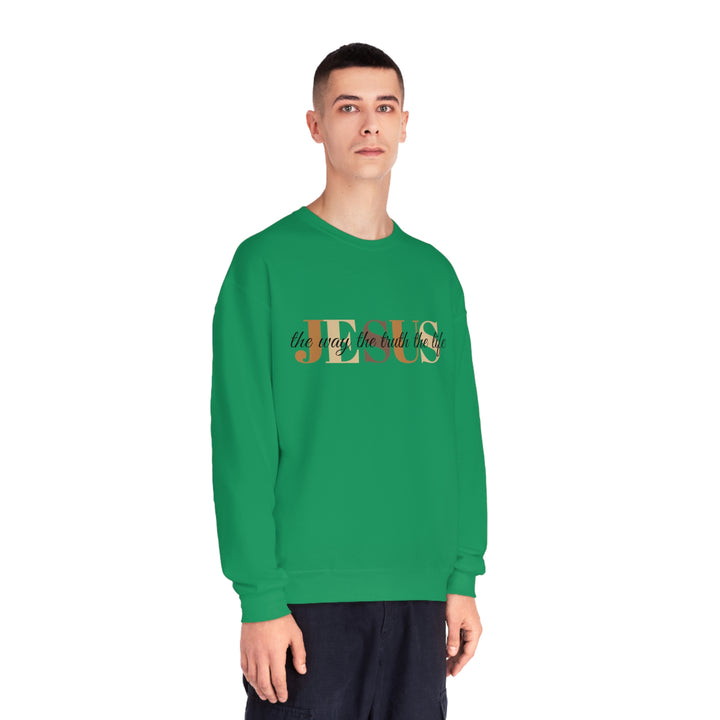 Jesus The Way The Truth The Life Unisex NuBlend® Crewneck Sweatshirt