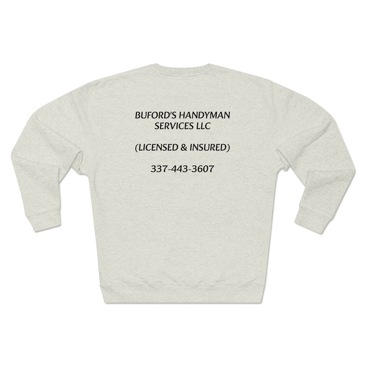 BUFORDS HANDYMAN SERVICES-Unisex Premium Crewneck Sweatshirt