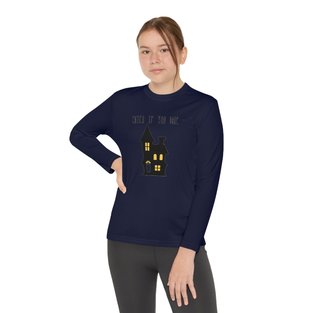 Enter if you dare-Youth Long Sleeve Competitor Tee