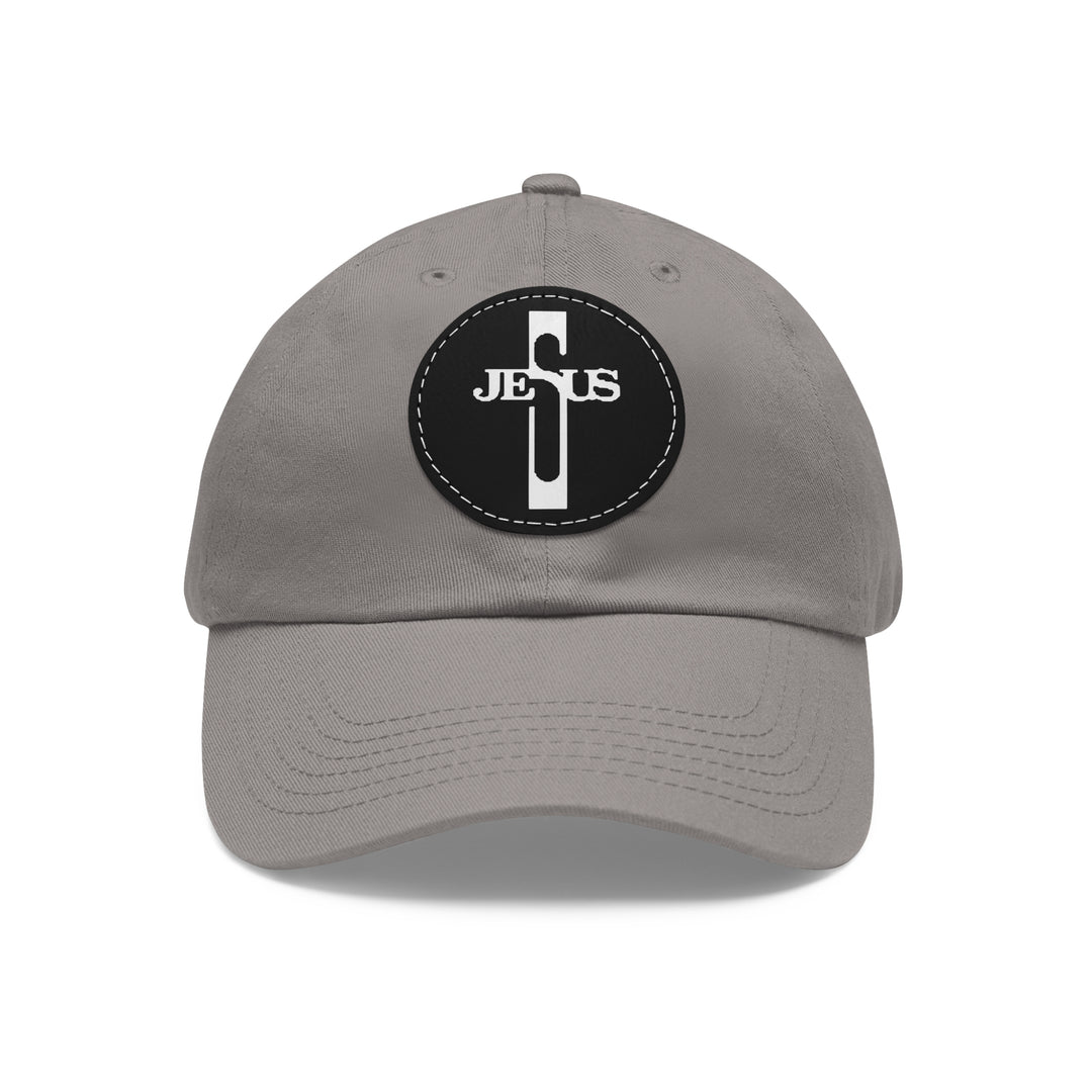 Jesus Hat with Leather Patch (Round)