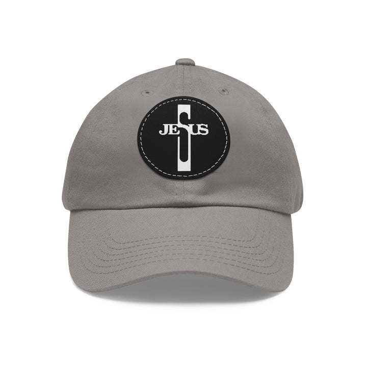 Jesus Hat with Leather Patch (Round)