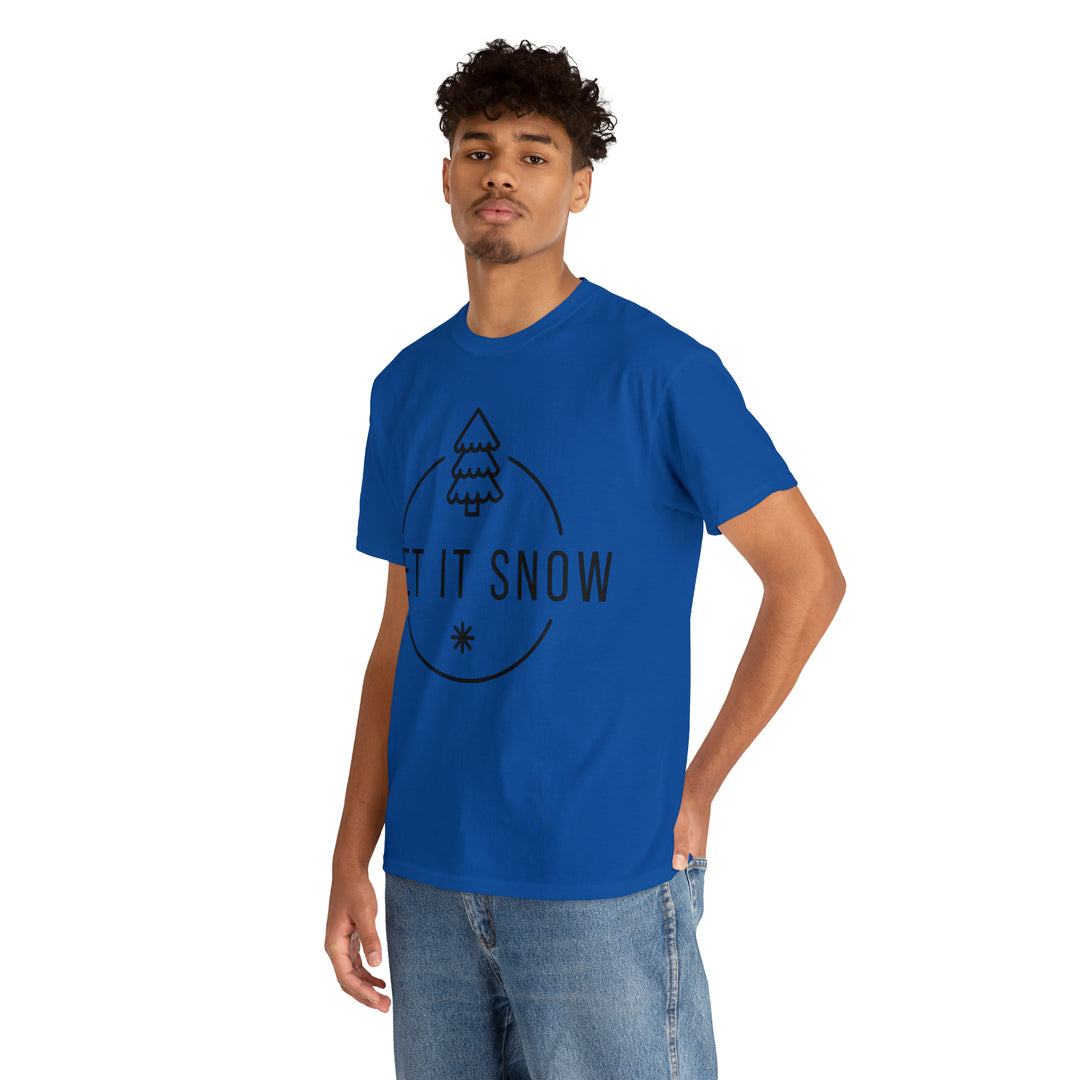 LET IT SNOW=Unisex Heavy Cotton Tee