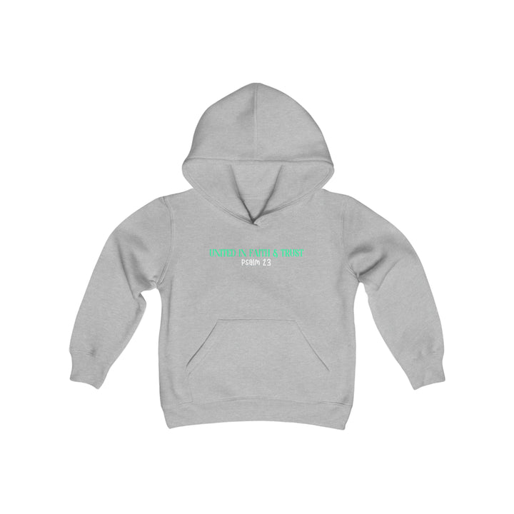 UNITED IN FAITH & TRUST-Youth Heavy Blend Hooded Sweatshirt