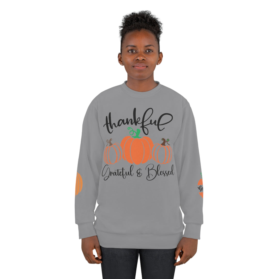 Thankful Grams=Unisex Sweatshirt (AOP)