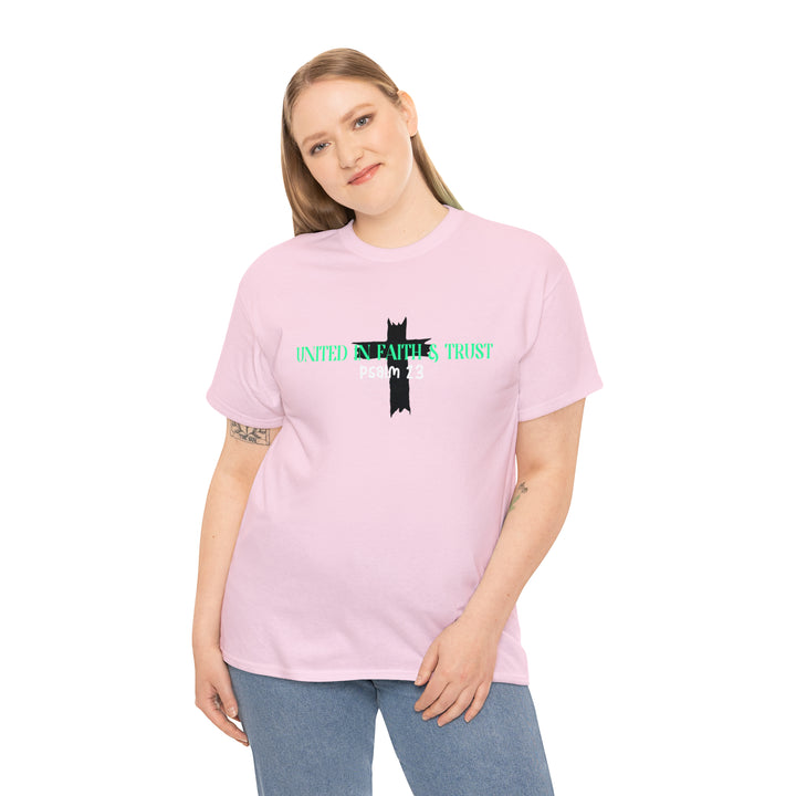 UNITED IN FAITH & TRUST-Unisex Heavy Cotton Tee