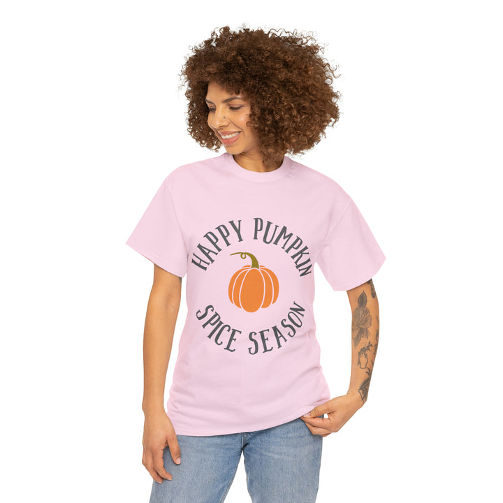 Happy Pumpkin=Unisex Heavy Cotton Tee