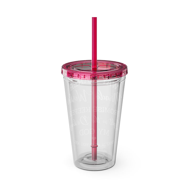 Way Maker=Sunsplash Tumbler with Straw, 16oz