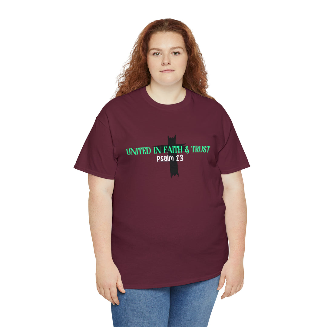 UNITED IN FAITH & TRUST-Unisex Heavy Cotton Tee
