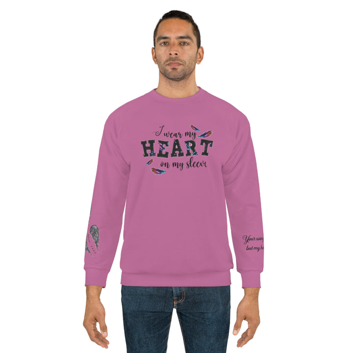 i wear my heart on my sleeve Unisex Sweatshirt (AOP)