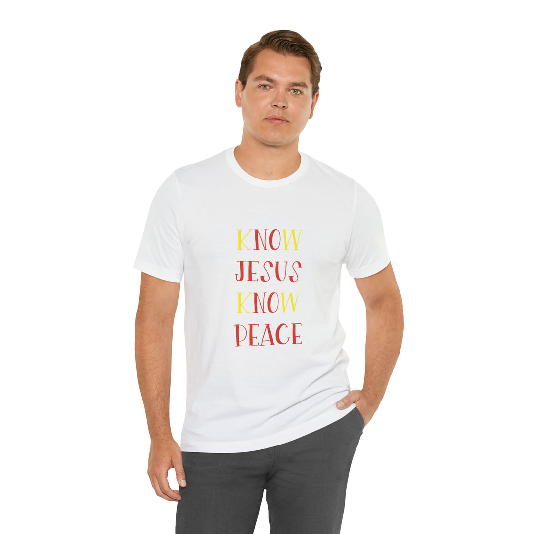 Know Jesus-Unisex Jersey Short Sleeve Tee