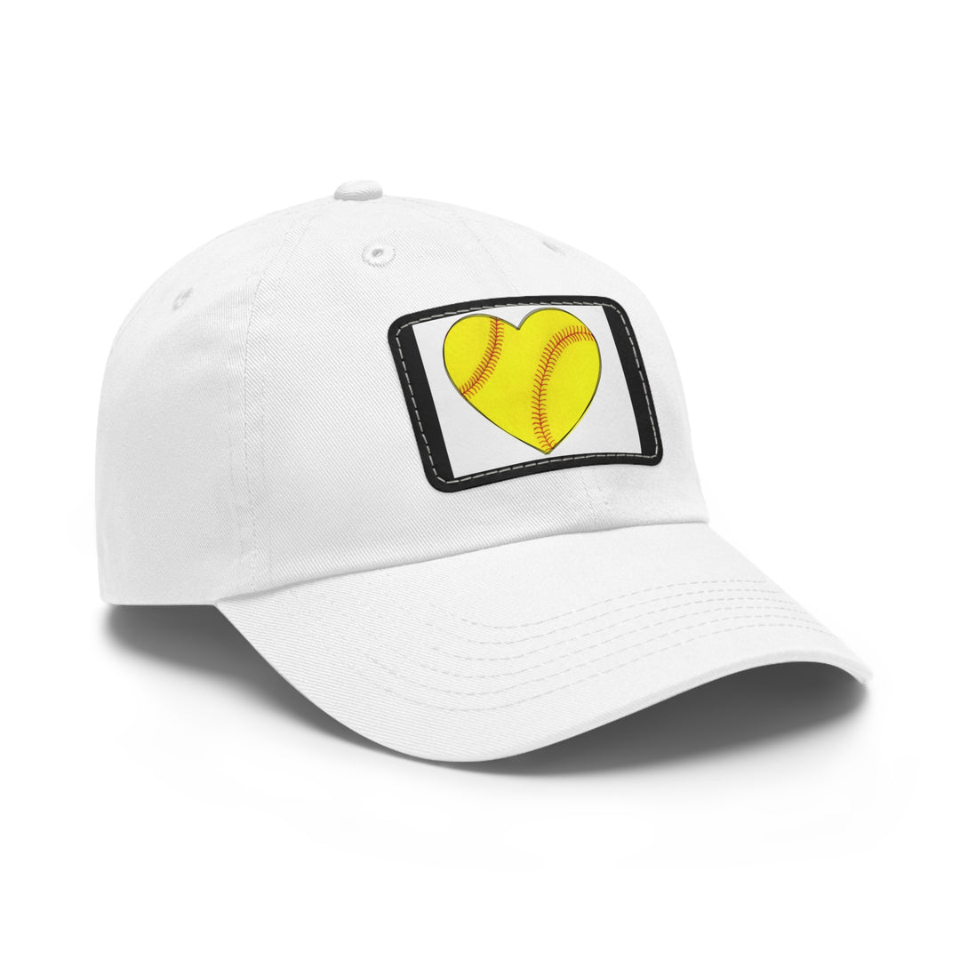 Dad Hat with Leather Patch (Rectangle)