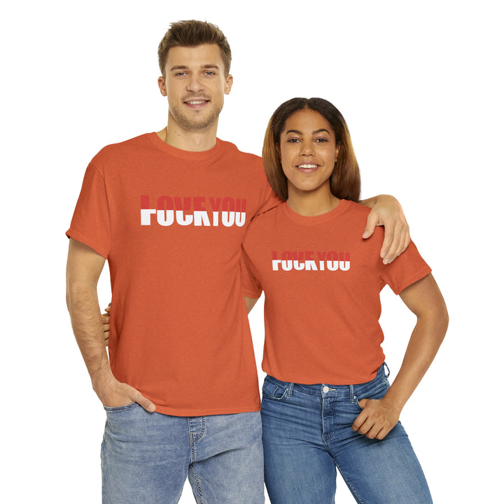 LOVE YOU-F YOU-Unisex Heavy Cotton Tee