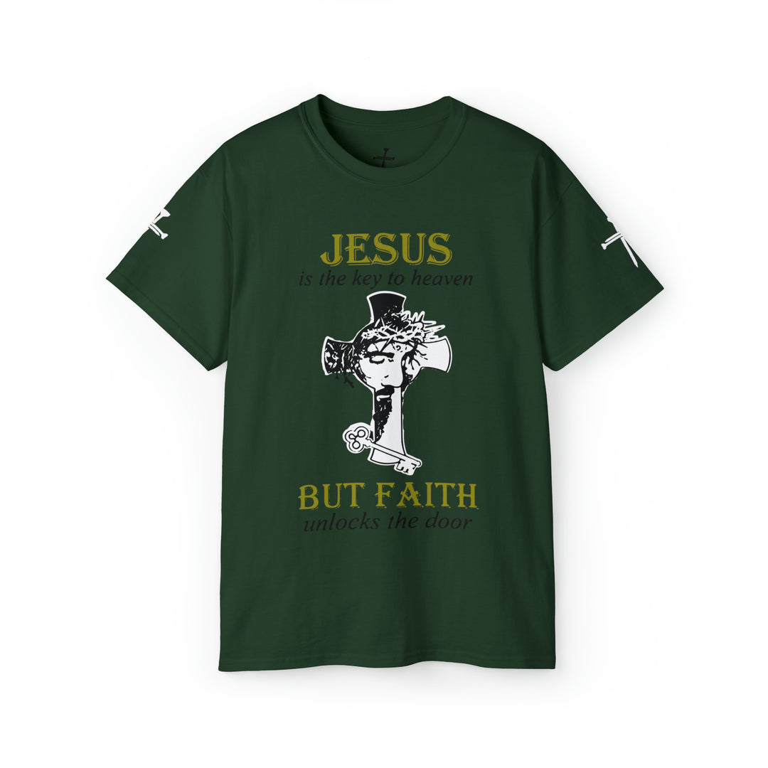 JESUS IS KEY=Unisex Ultra Cotton Tee