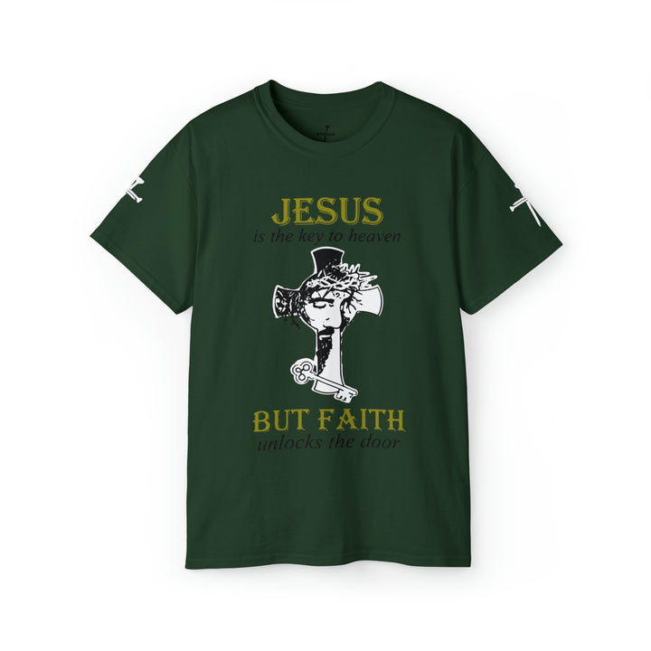 JESUS IS KEY=Unisex Ultra Cotton Tee