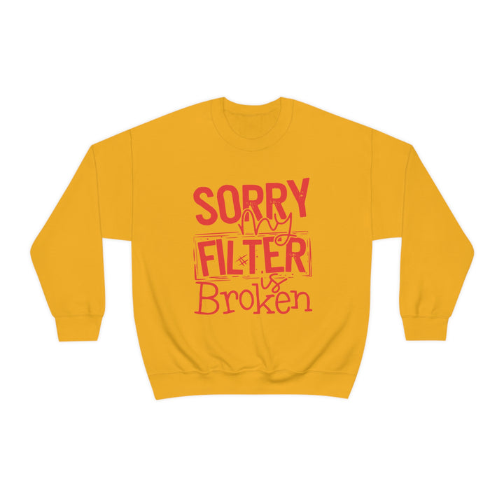 Sorry my Filter is Broken-Unisex Heavy Blend™ Crewneck Sweatshirt