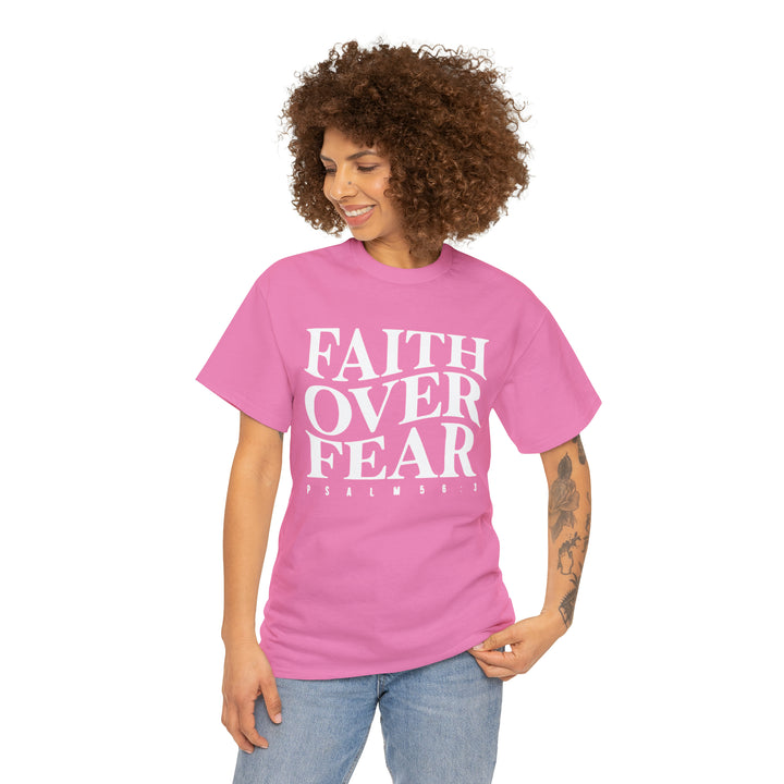 Faith Over Fear-Unisex Heavy Cotton Tee