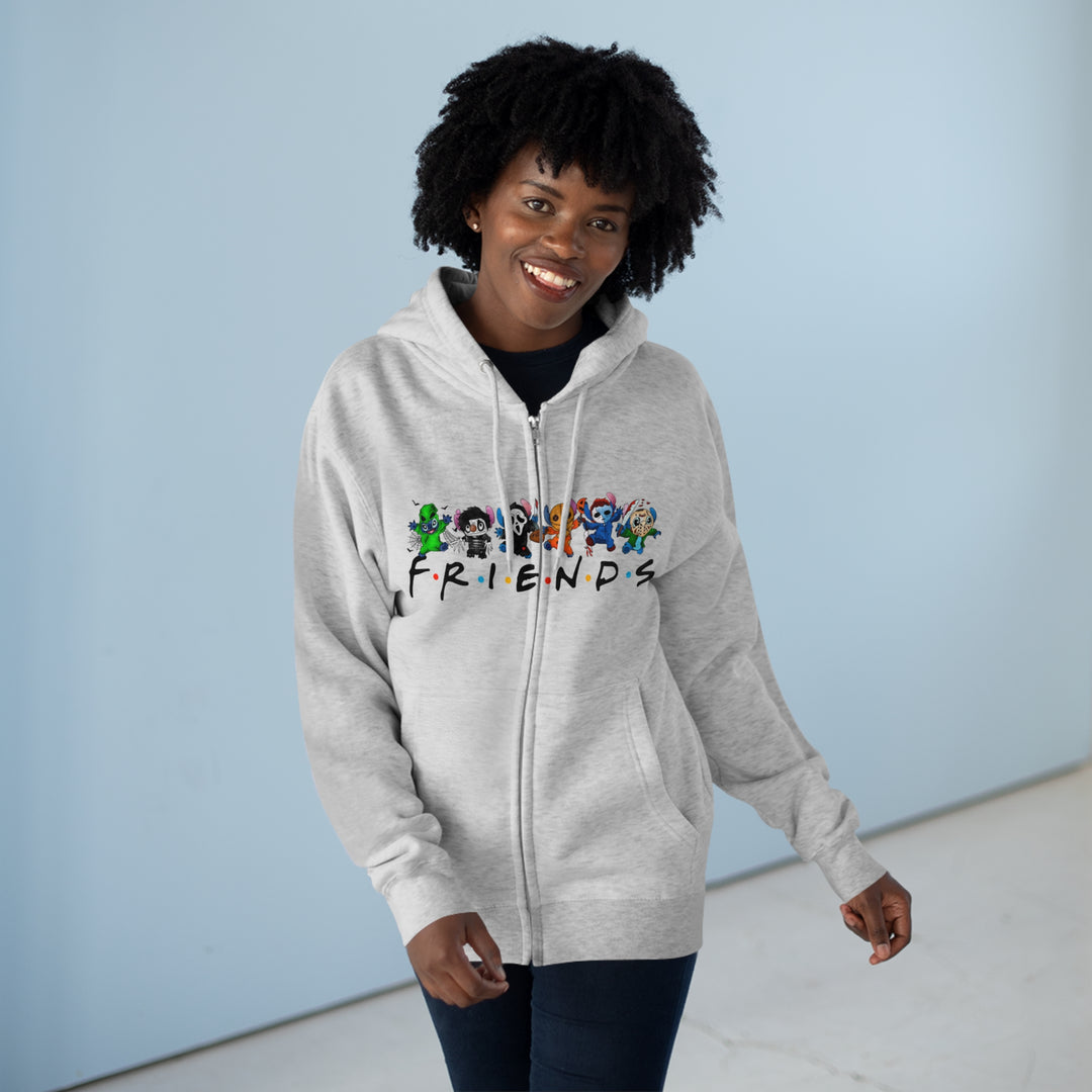 Friends-Unisex Premium Full Zip Hoodie
