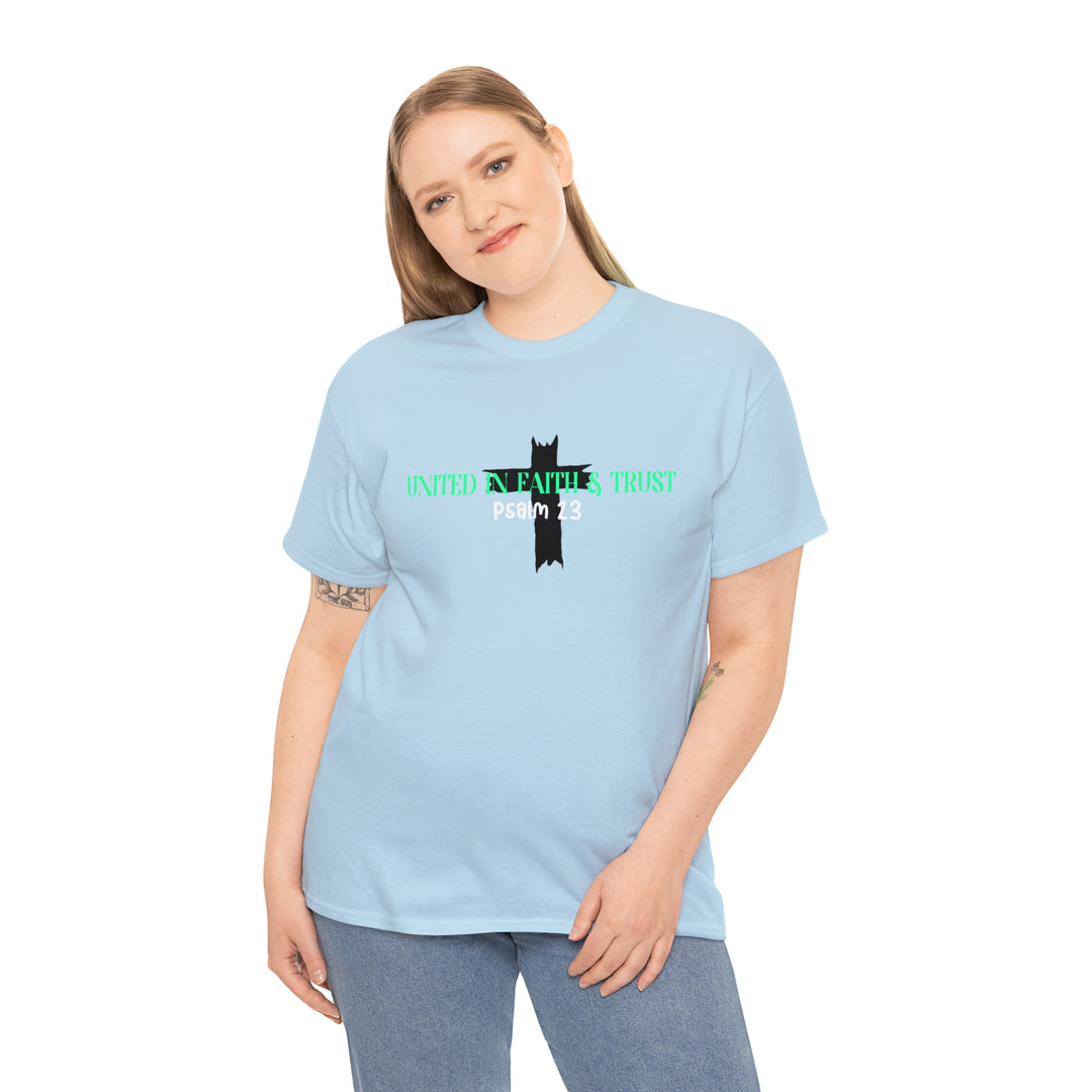 UNITED IN FAITH & TRUST-Unisex Heavy Cotton Tee